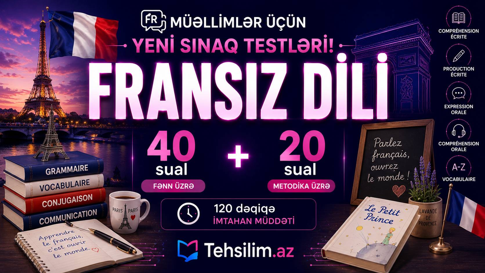 Fransız dili müəllimləri üçün sınaq testləri